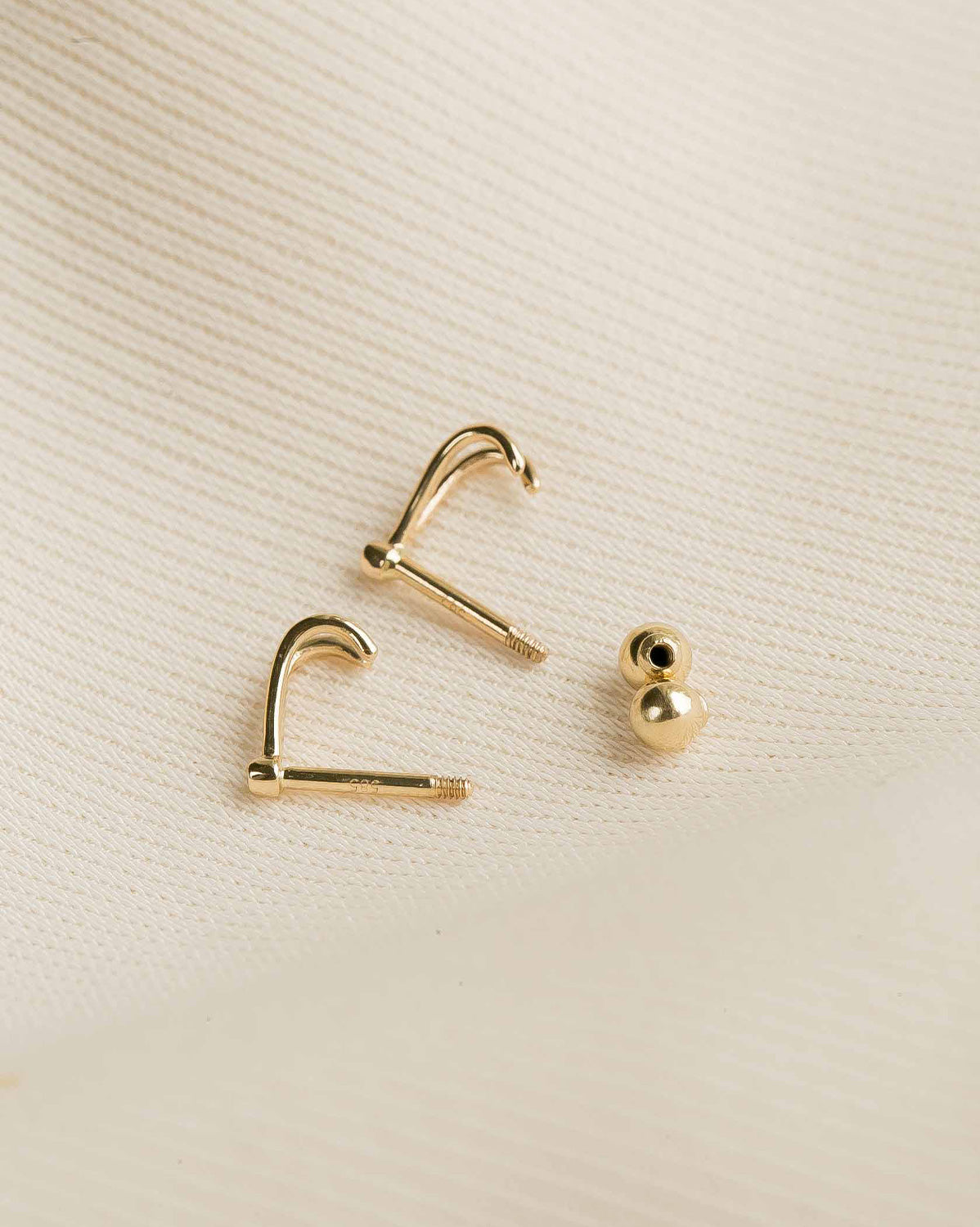Faye Wishbone Single Stud - Sterling Silver