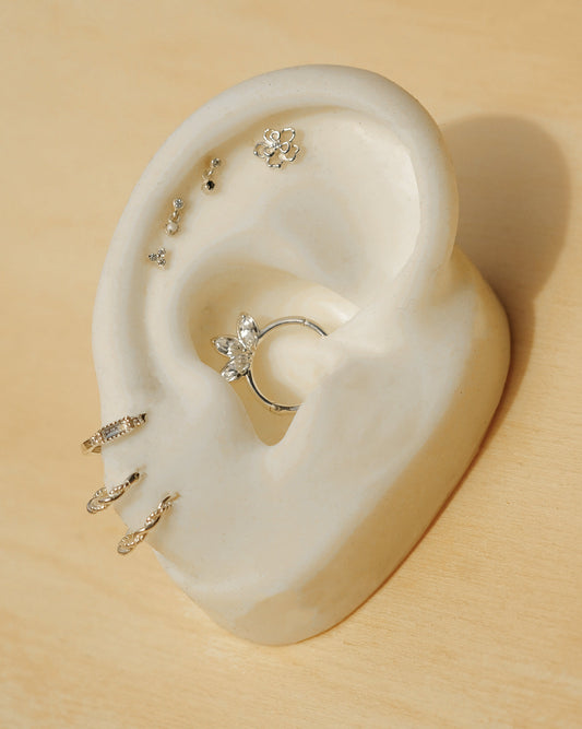Tiny Pearl Stud - Sterling Silver